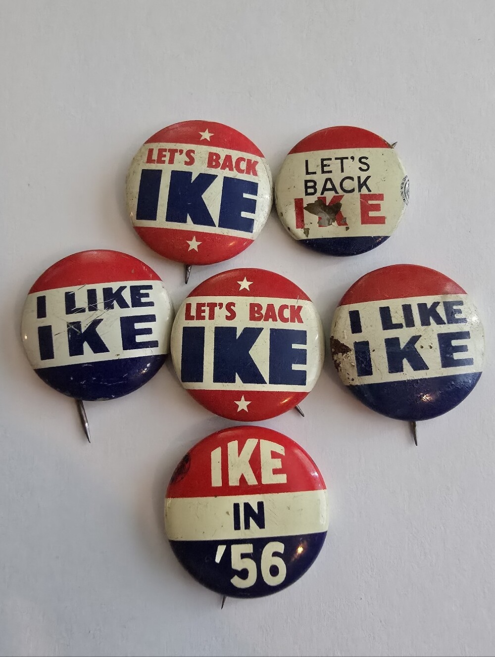 Vintage Ike pins lot Presidential Campaign button pinbacks Eisenhower